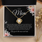To My Mom | Moon and Back | Love Knot Necklace - Elliotrose Gifts