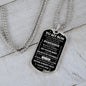 TO MY SON | BELIEVE IN YOURSELF | DOG TAG NECKLACE - Elliotrose Gifts