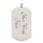 TO MY SON | BELIEVE IN YOURSELF | DOG TAG NECKLACE - Elliotrose Gifts