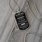 TO MY SON | BELIEVE IN YOURSELF | DOG TAG NECKLACE - Elliotrose Gifts