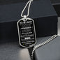 TO MY SON | BELIEVE IN YOURSELF | DOG TAG NECKLACE - Elliotrose Gifts