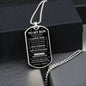 To My Son | I Believe In You | Dog Tag Necklace - Elliotrose Gifts