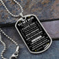 To My Son | I Believe In You | Dog Tag Necklace - Elliotrose Gifts