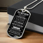To My Son | I Believe In You | Dog Tag Necklace - Elliotrose Gifts
