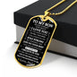To My Son | I Believe In You | Dog Tag Necklace - Elliotrose Gifts