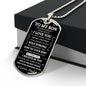 To My Son | I Believe In You | Dog Tag Necklace - Elliotrose Gifts