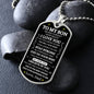 To My Son | I Believe In You | Dog Tag Necklace - Elliotrose Gifts