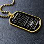 To My Son | I Want You To Believe | Dog Tag Chain - Elliotrose Gifts
