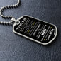 To My Son | I Want You To Believe | Dog Tag Chain - Elliotrose Gifts
