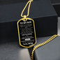 To My Son | I Want You To Believe | Dog Tag Chain - Elliotrose Gifts