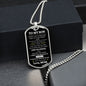 To My Son | I Want You To Believe | Dog Tag Chain - Elliotrose Gifts