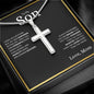 To My Son | I Wish | Cross Necklace - Elliotrose Gifts