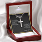 To My Son | I Wish | Cross Necklace - Elliotrose Gifts