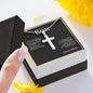 To My Son | I Wish | Cross Necklace - Elliotrose Gifts
