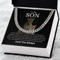 To My Son | Love You Always | Cuban Link Chain - Elliotrose Gifts