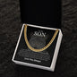 To My Son | Never Forget | Cuban Link Chain - Elliotrose Gifts