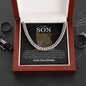 To My Son | Never Forget | Cuban Link Chain - Elliotrose Gifts