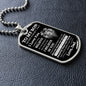 To My Son | Never Forget | Dog Tag Chain - Elliotrose Gifts