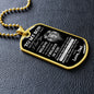 To My Son | Never Forget |Dog Tag Chain - Elliotrose Gifts