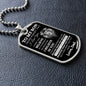 To My Son | Never Forget |Dog Tag Chain - Elliotrose Gifts