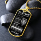 To My Son | Never Forget |Dog Tag Chain - Elliotrose Gifts