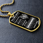 To My Son | Never Forget | Dog Tag Chain - Elliotrose Gifts