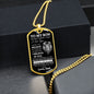 To My Son | Never Forget |Dog Tag Chain - Elliotrose Gifts