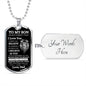To My Son | Never Forget | Dog Tag Chain - Elliotrose Gifts