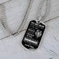 To My Son | Never Forget |Dog Tag Chain - Elliotrose Gifts