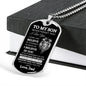 To My Son | Never Forget |Dog Tag Chain - Elliotrose Gifts