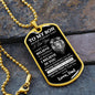 To My Son | Never Forget |Dog Tag Chain - Elliotrose Gifts