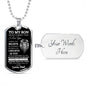 To My Son | Never Forget |Dog Tag Chain - Elliotrose Gifts