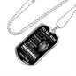 To My Son | Never Forget |Dog Tag Chain - Elliotrose Gifts