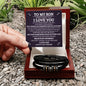 To My Son - Never Forget - I Love You Forever Bracelet - Elliotrose Gifts