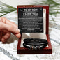 To My Son - Never Forget - I Love You Forever Bracelet - Elliotrose Gifts