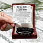 To My Son - Never Forget - I Love You Forever Bracelet - Elliotrose Gifts