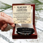 To My Son - Never Forget - I Love You Forever Bracelet - Elliotrose Gifts