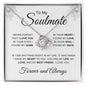 To My Soulmate | I Love You | Love Knot Necklace - Elliotrose Gifts