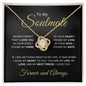 To My Soulmate | My Heart | Love Knot Necklace - Elliotrose Gifts