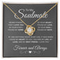 To My Soulmate | Never Forget | Love Knot Necklace - Elliotrose Gifts