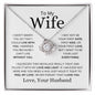 To My Wife | Feel My Love | Love Knot Necklace - Elliotrose Gifts