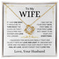 To My Wife | Find You Sooner | Love Knot Necklace - Elliotrose Gifts