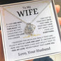 To My Wife | Find You Sooner | Love Knot Necklace - Elliotrose Gifts
