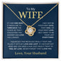 To My Wife | First Kiss | Love Knot Necklace - Elliotrose Gifts