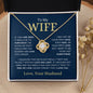 To My Wife | First Kiss | Love Knot Necklace - Elliotrose Gifts