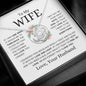 To My Wife | If I Had One Wish | Love Knot Necklace - Elliotrose Gifts