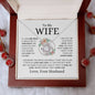 To My Wife | If I Had One Wish | Love Knot Necklace - Elliotrose Gifts