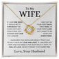 To My Wife | If I Had One Wish | Love Knot Necklace - Elliotrose Gifts