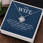 To My Wife | Last Everything | Love Knot Necklace - Elliotrose Gifts