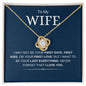 To My Wife | Last Everything | Love Knot Necklace - Elliotrose Gifts